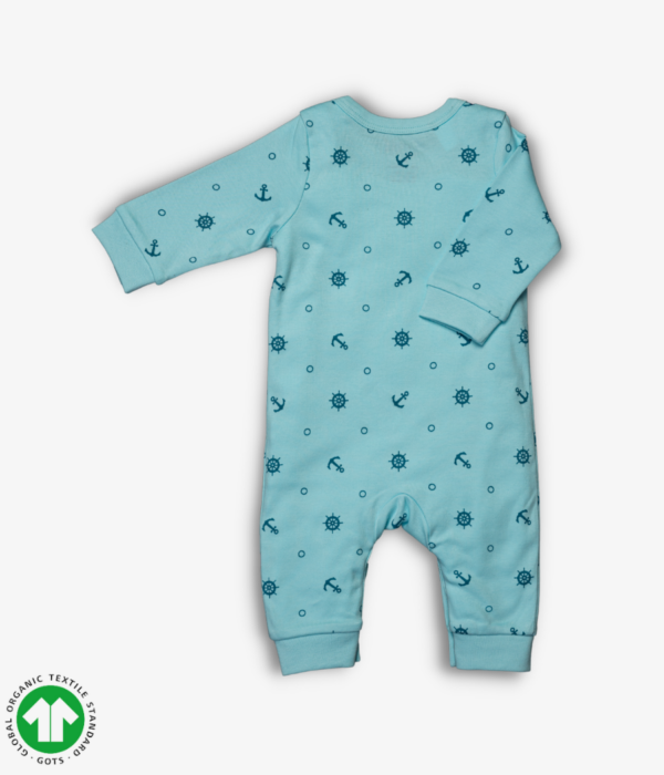 Boys Foot open full sleeve jumpsuit/ all in one/ onesie/fullsie/ romper/ sleepsuit with snaps at crotch