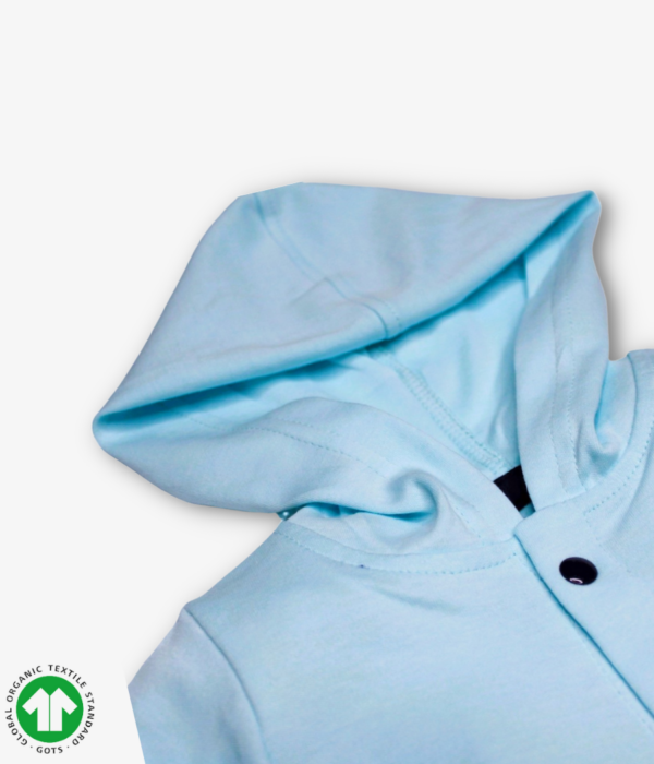 Full sleeve Hoodie with Snap opening.