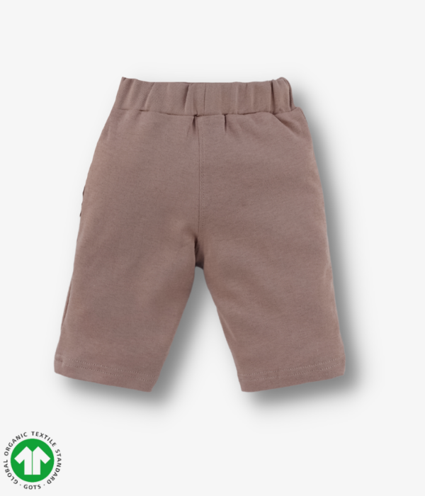 Boys Opal Grey color pants with elastic waistband